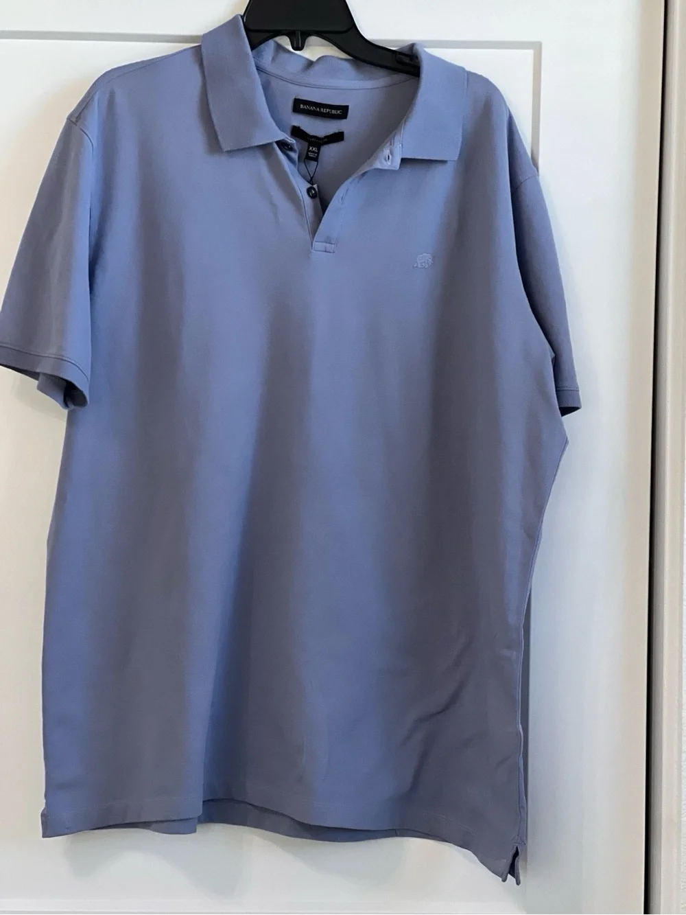 Banana Republic Men’s XXL Blue Piqué Polo Shirt NWT Standard Fit